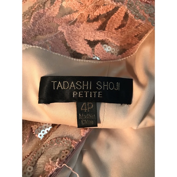 Tadashi Shoji Sequin Lace Formal Dress - Picture 4 of 6